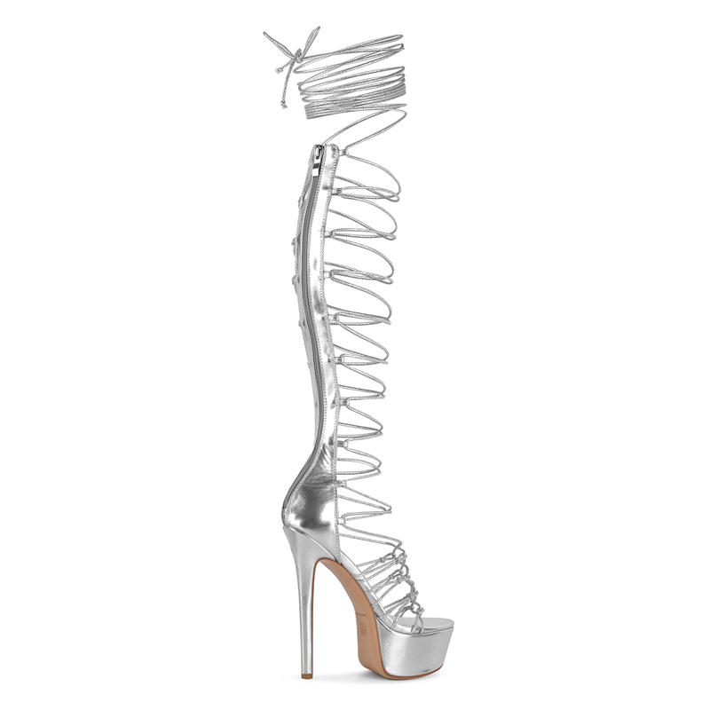 Sandálias Gladiadoras de Plata - Sandal Strappy Heeled avaliação e preço