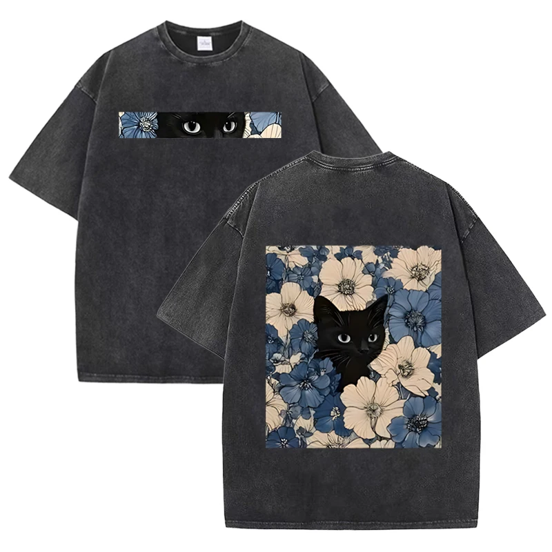 Camiseta Vintage Preta Lavada  - Romper Floral Print avaliação e preço