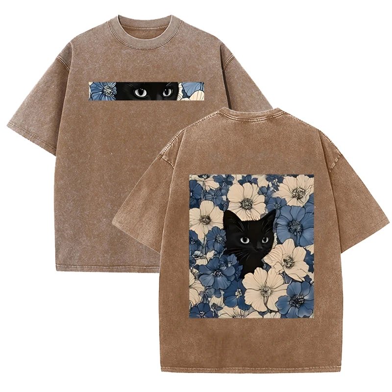 Camiseta Vintage Preta Lavada  - Romper Floral Print avaliação e preço