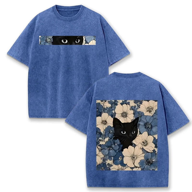 Camiseta Vintage Preta Lavada  - Romper Floral Print avaliação e preço